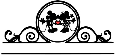 Mailbox Mickey Minnie Centered SVG