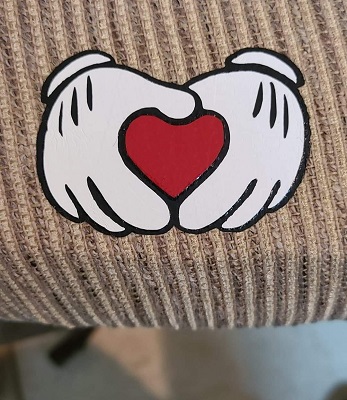 Micky Heart Hands Patch